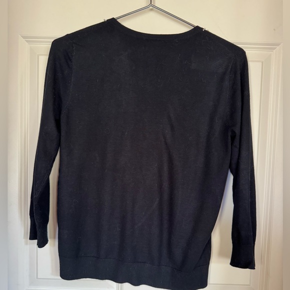 Cable & Gauge pearl accent cardigan - Picture 3 of 4